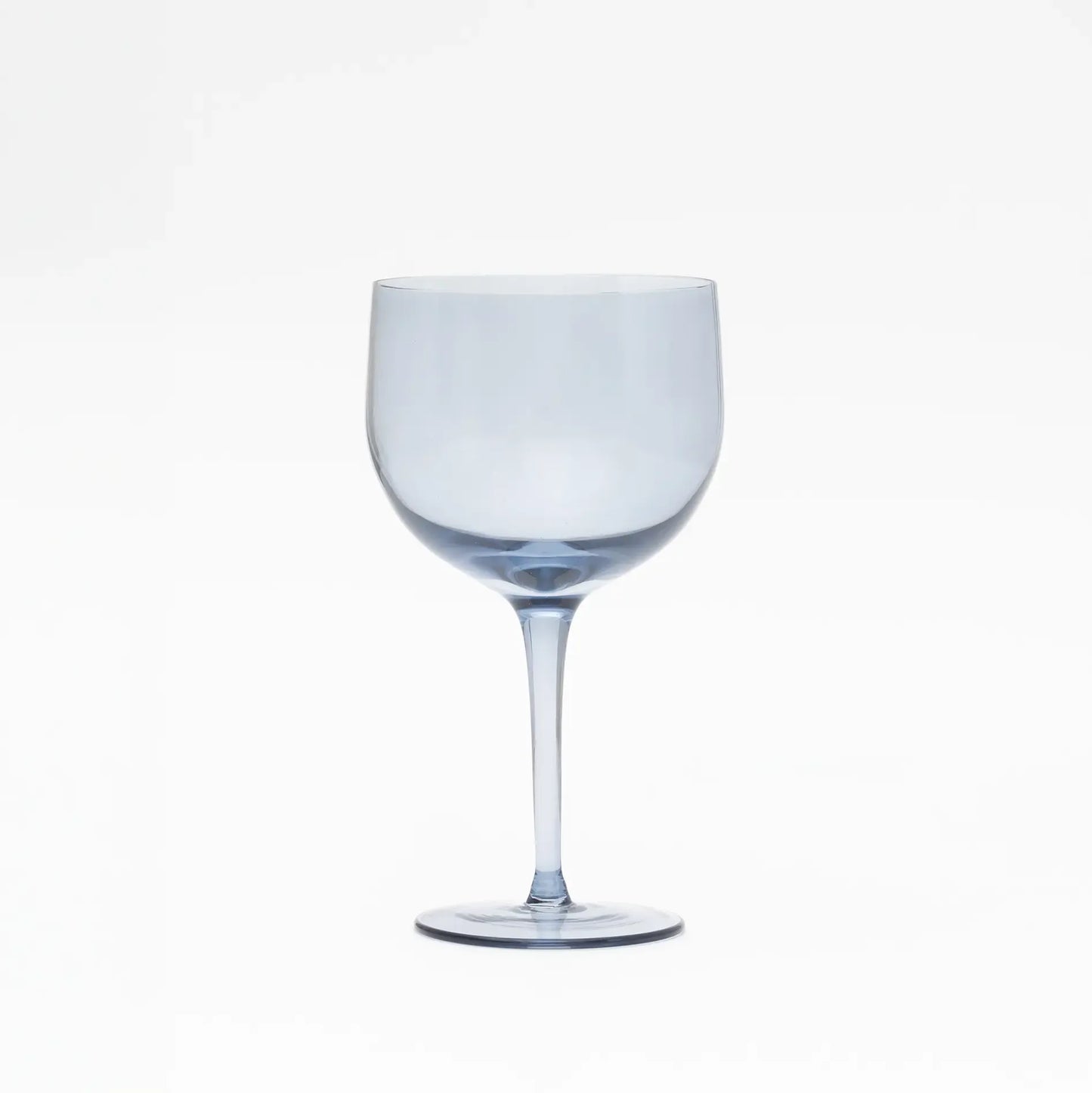 OPALN Smokey Blue Red Wine Glass Set - Premium Tinted Crystal Glassware, Set of 4